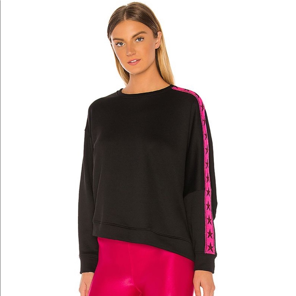 Koral Valasca Valo Asymmetrical Hot Pink Star Sweatshirt